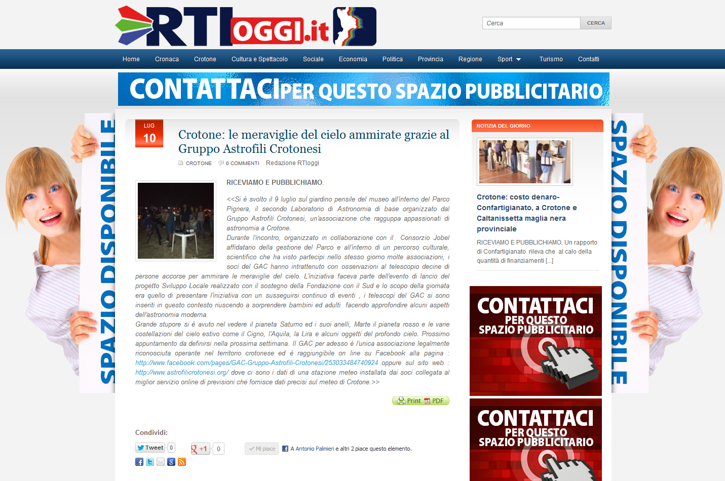 Stampa locale - RTIoggi